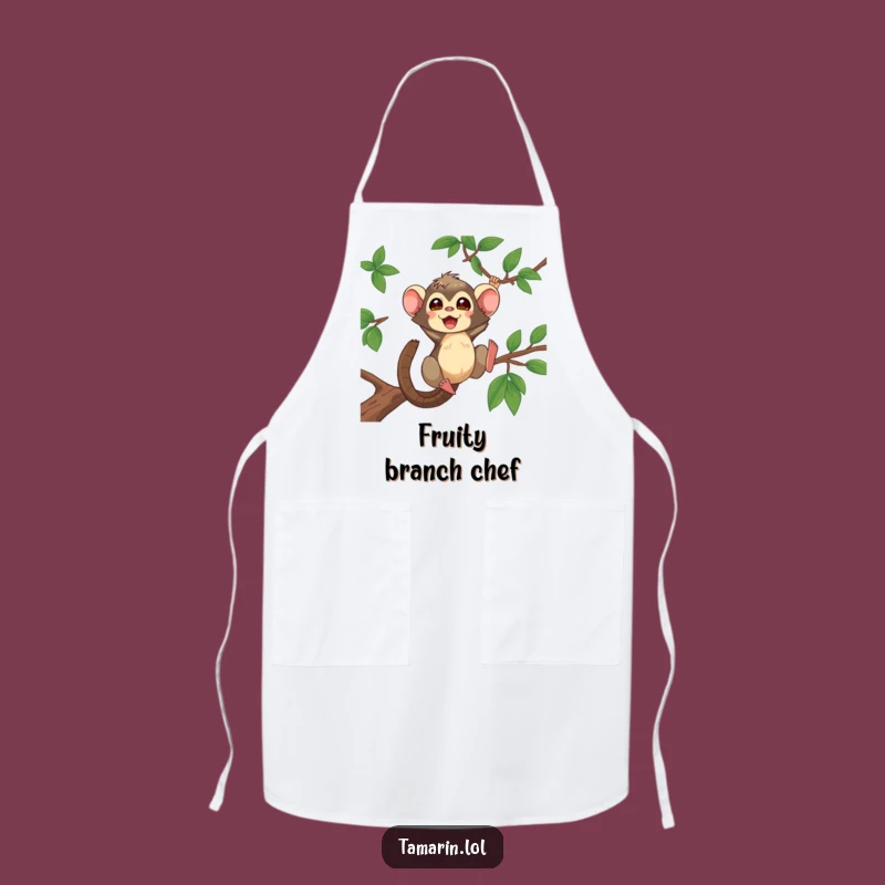 Funny Tamarin Apron: Kitchen Primate Swinging Fun, Practical and Funny Gift for Cooks