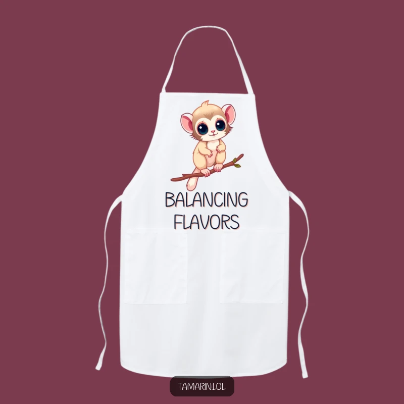 Funny Chef Apron: Tamarin Balancing Act, Hilarious Funny Gift for Kitchen Daredevils!