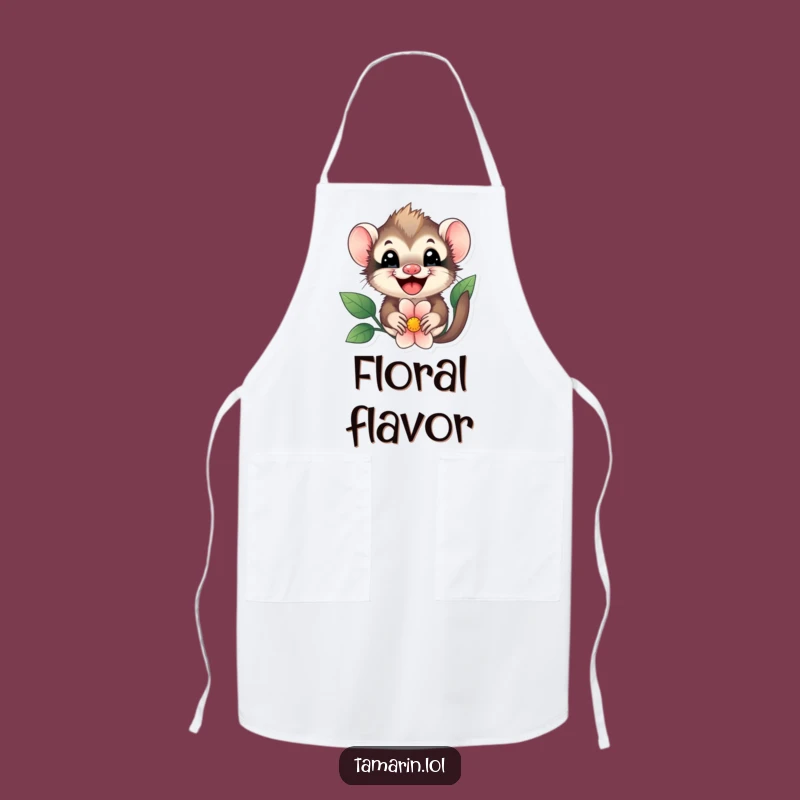 Funny Tamarin Flower Peek Apron - Cook with Cute Surprise