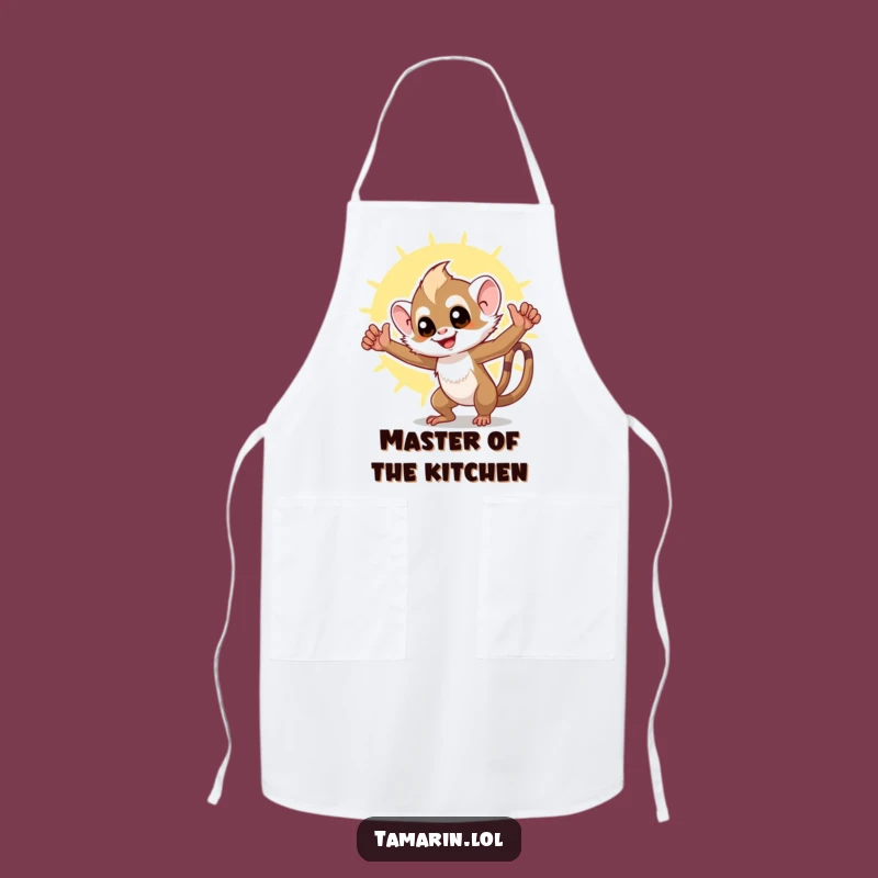 Funny Tamarin Triumph Apron: Cook with Joy in this Hilarious Monkey Kitchenwear