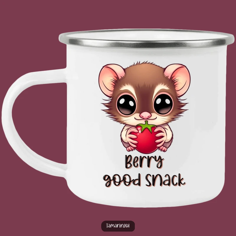 Funny Tamarin Camping Mug: Sip with a Wide-Eyed Fan, Jungle Funny Gift