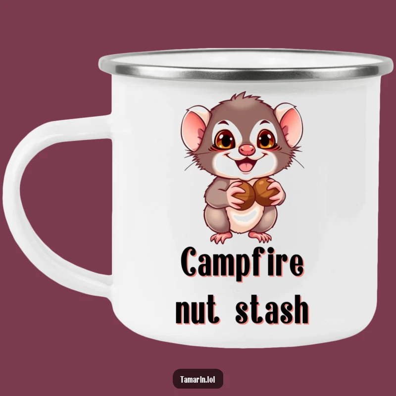 Funny Tamarin Camping Mug: Mischief & Nuts - Durable & Hilarious Gift for Outdoors