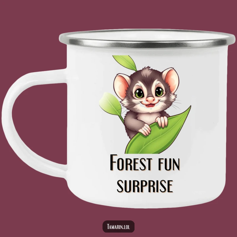 Funny Camp Mug: Tamarin's Mischief, Ideal Funny Gift for Playful Campers!