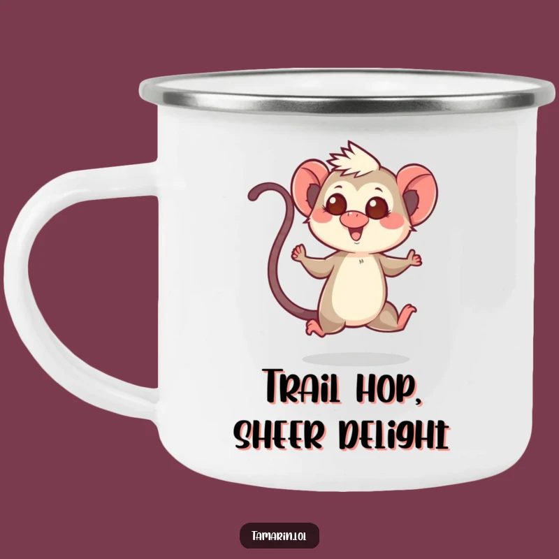 Funny Tamarin Adventure Hop Camping Mug - Cheerful Outdoor Gift