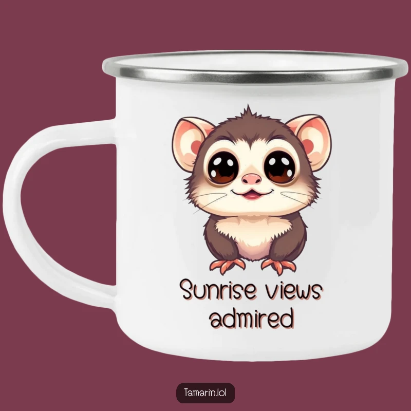 Funny Tamarin Camping Mug: Upward Glee - Durable & Hilarious Gift for Outdoors