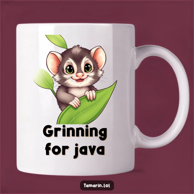 Funny Tamarin Mug: Cheeky Monkey Grin, Perfect Funny Gift for Pranksters!