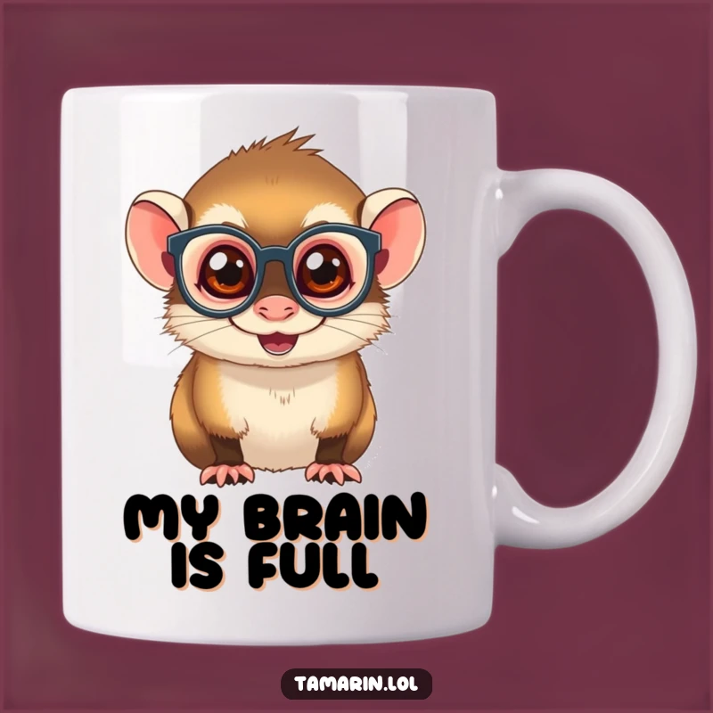 Funny Spectacled Tamarin Mug: Mischievous Monkey Coffee Cup, Perfect Funny Gift