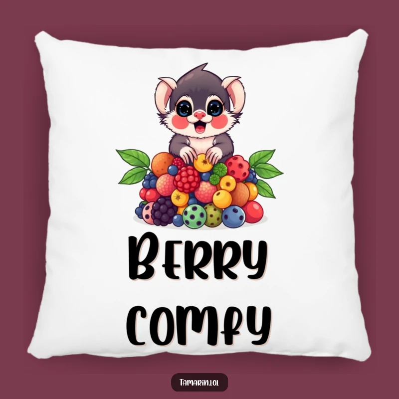 Funny Tamarin Berry Pillow: Soft Juggling Cushion, Cozy and Funny Gift Decor