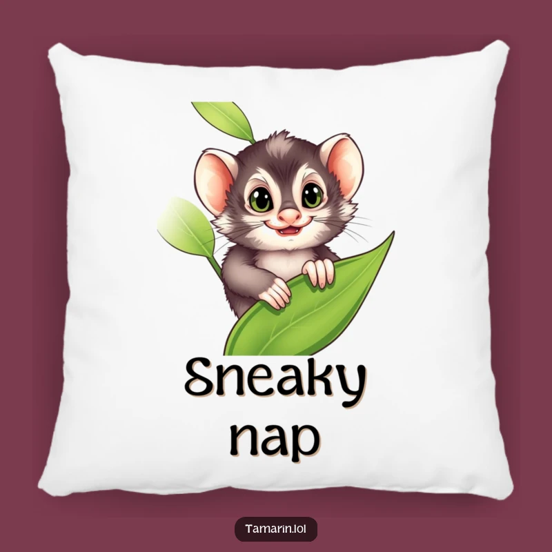 Funny Tamarin Pillow: Mischievous Grin Decor, Comfy Funny Gift for Playful Souls!