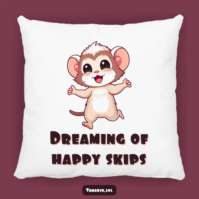 Soft Funny Tamarin Skip Pillow: Cuddle Up with Primate Cuteness