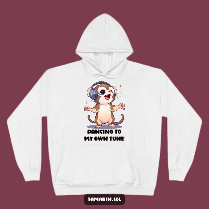 Funny Tamarin DJ Hoodie: Cozy Monkey Sweatshirt, Ultimate Funny Gift