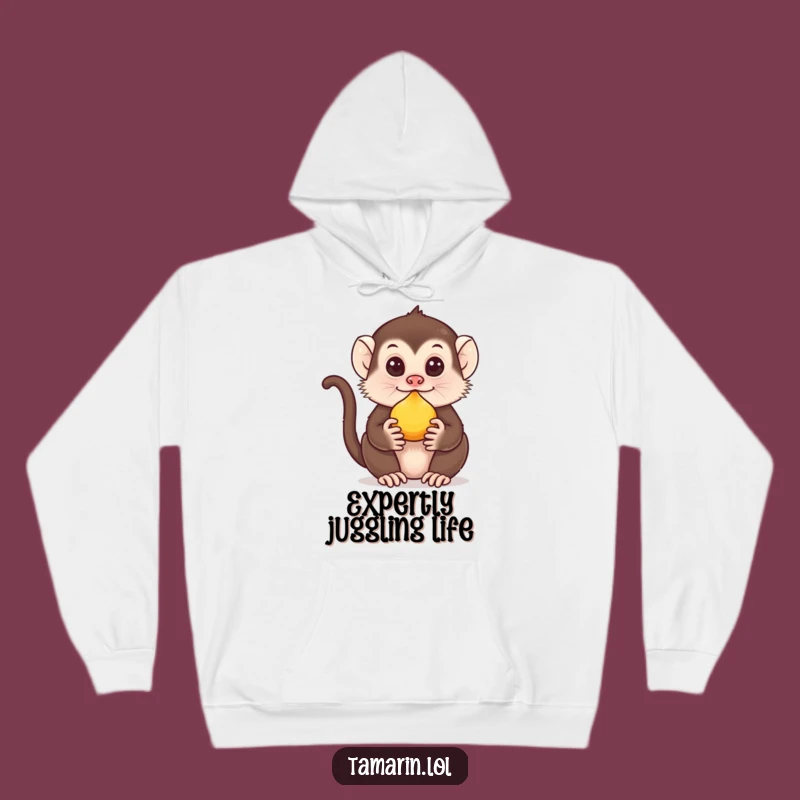 Funny Tamarin Fruit Hoodie: Cozy Acrobat - Warm & Hilarious Gift for Tamarin Fans