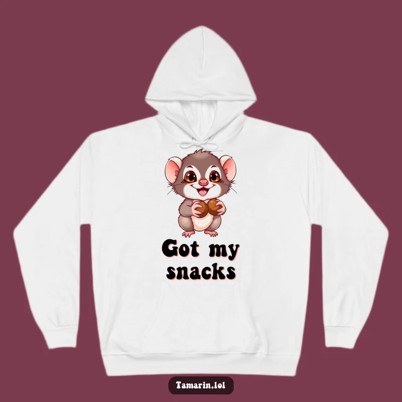 Funny Tamarin Grin Hoodie: Cozy Mischief - Warm & Hilarious Gift for Fun Lovers