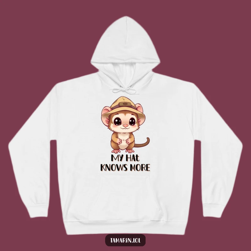 Funny Explorer Tamarin Hoodie: Cozy Up for Hilarious Adventures