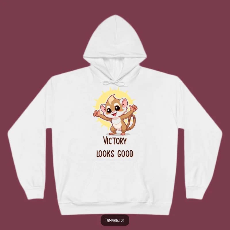 Funny Tamarin Triumph Hoodie: Cozy Up in this Hilarious Monkey Comfort Wear