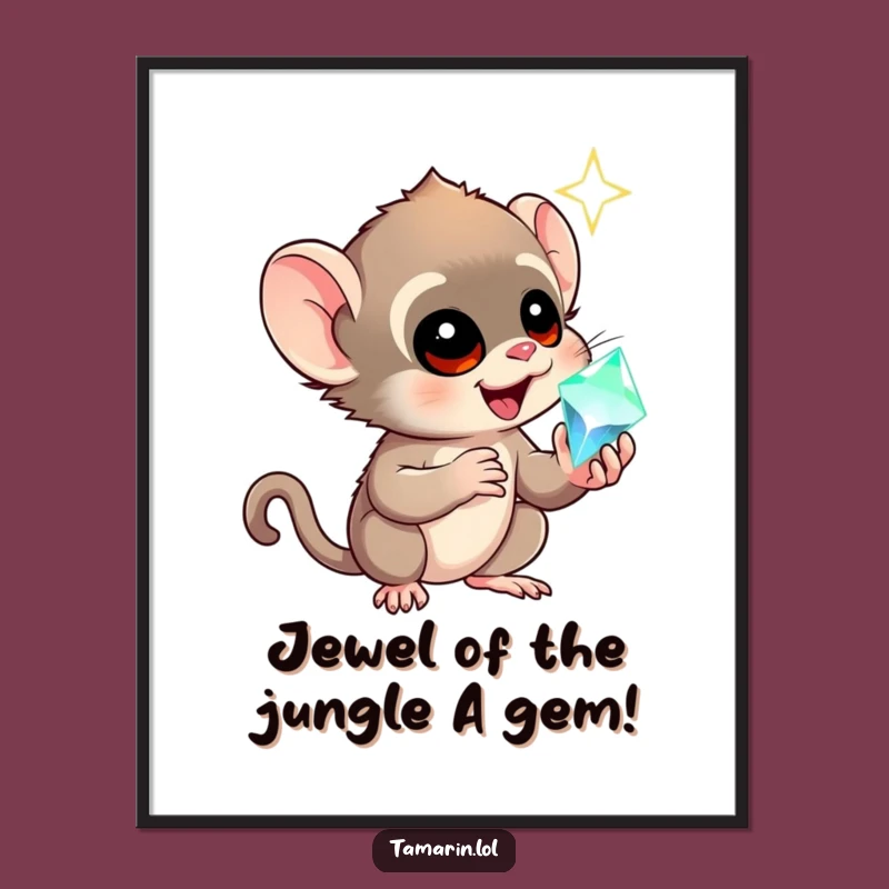 Free Printable Tamarin Wall Art: Awe-Inspiring Gem Holder, Funny Downloadable Decor