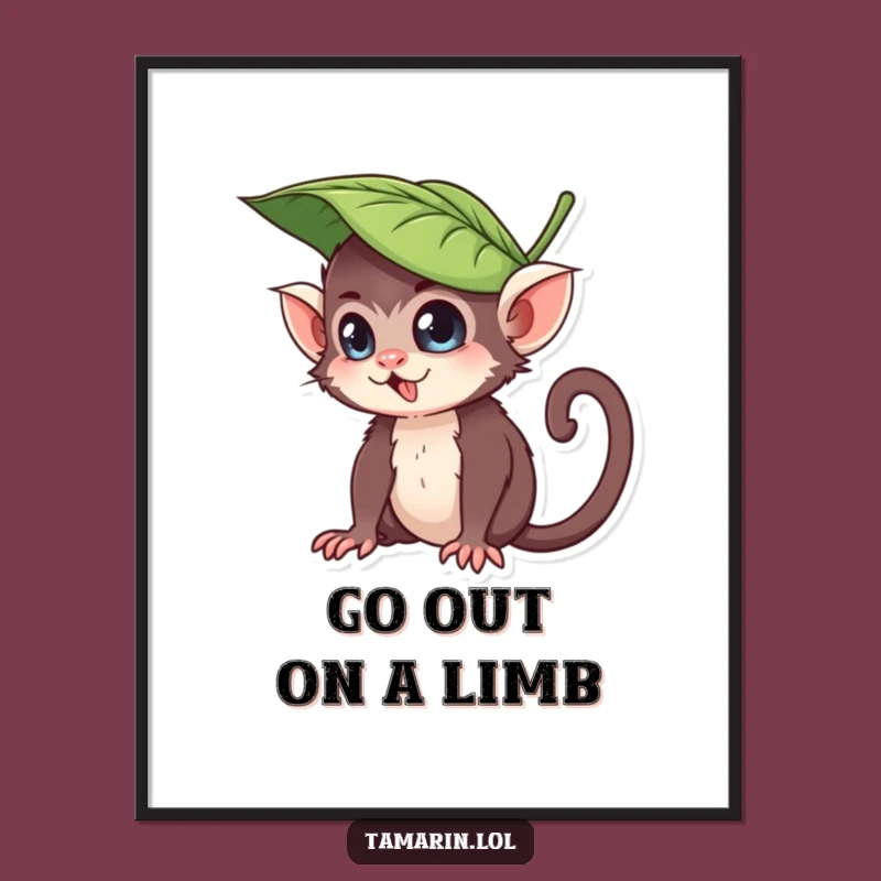 Free Printable Wall Art: Mischievous Tamarin Hat - Quirky Decor Download