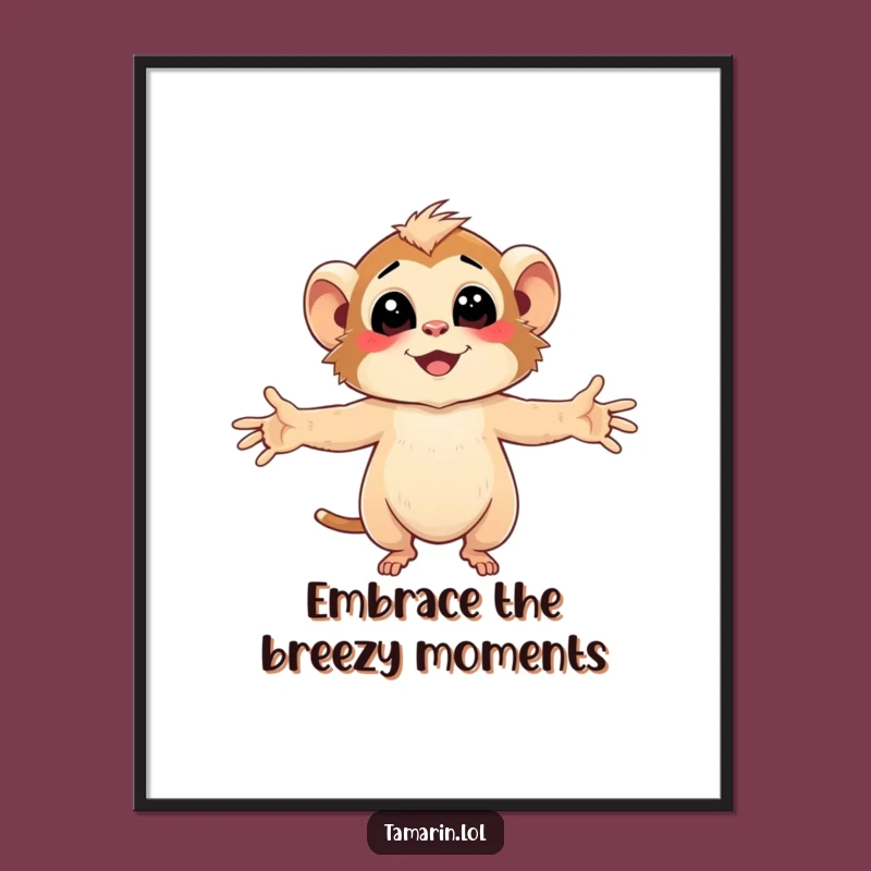 Free Printable Wall Art: Tamarin's Breezy Bliss for a Cheerful Downloadable Decor
