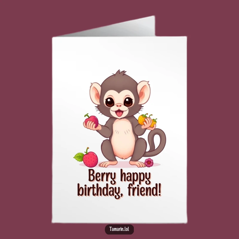 Free Printable Juggling Monkey Birthday Card - Funny Downloadable Gift