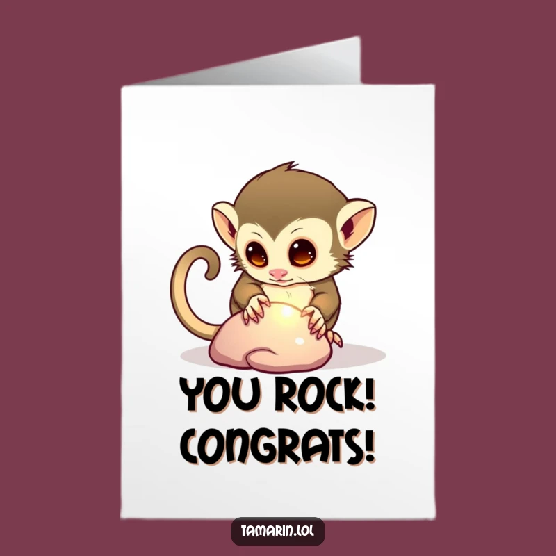 Tamarin Congrats Card: Free Printable & Humorous Downloadable Celebration