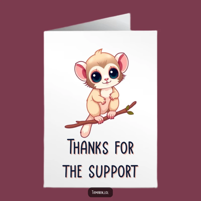 Free Printable Thank You Card: Tamarín's Graceful Thanks, Funny Downloadable!
