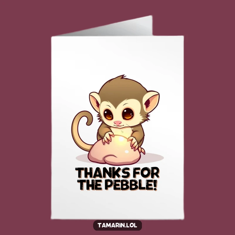 Funny Tamarin Thank You Card: Fast & Free Printable Download