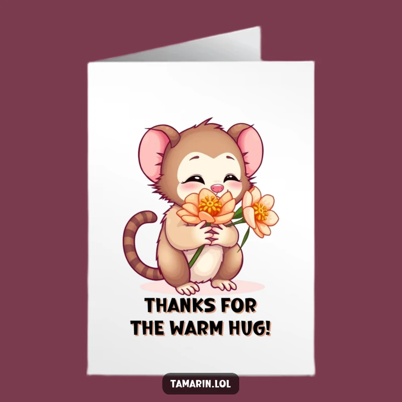 Free Printable Thank You Card: Tamarin's Floral Thanks
