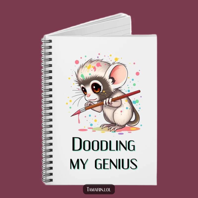 Funny Tamarin Artist Notebook: Jot Down Your Creative Ideas!