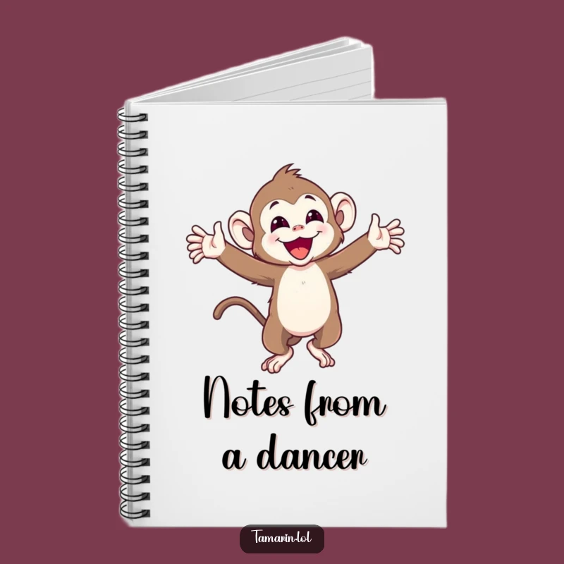 Funny Joyful Tamarin Monkey Notebook: Capture Your Happy Thoughts