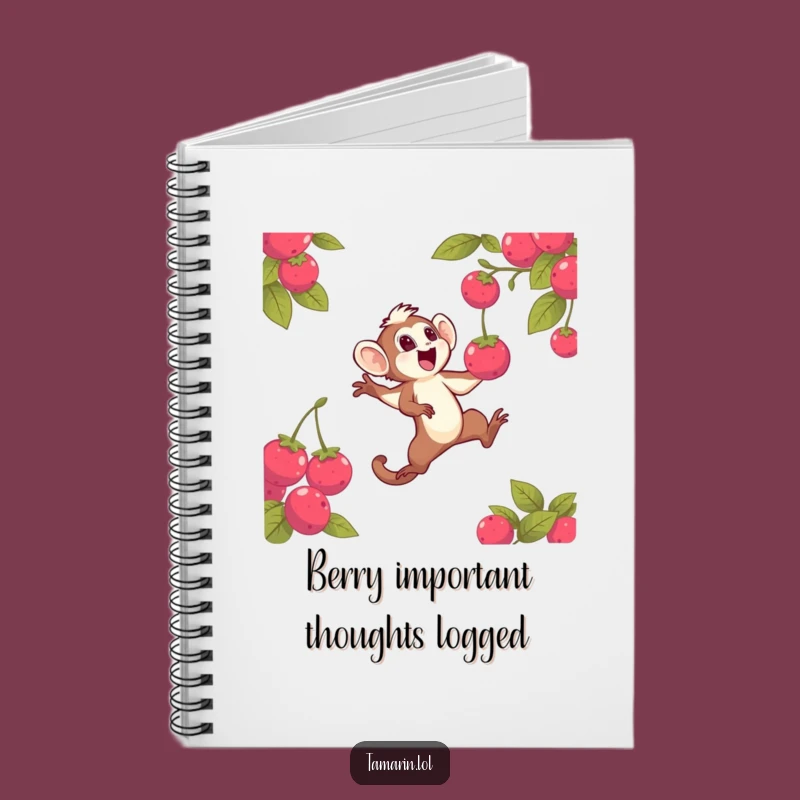Funny Tamarin Berry Quest Notebook: Jot Down Ideas with This Hilarious Primate Journal