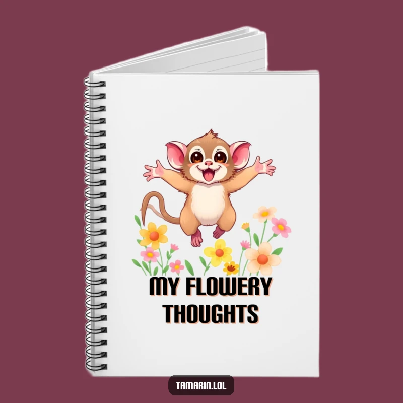 Funny Tamarin Notebook: Flower Journal, Hilarious Gift for Dreamers