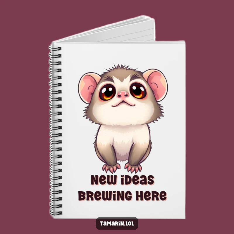 Funny Tamarin Notebook: Journal Curious Monkey with Wide Eyes Gift