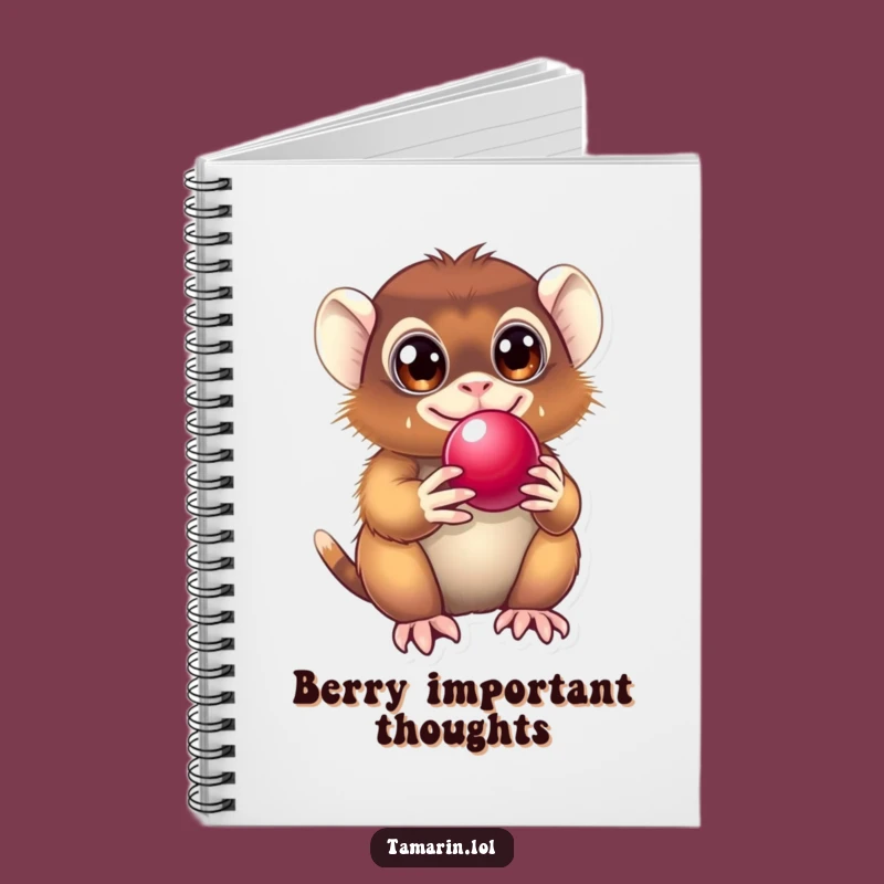 Funny Tamarin Notebook: Primate Berry Journal, Creative Funny Gift!