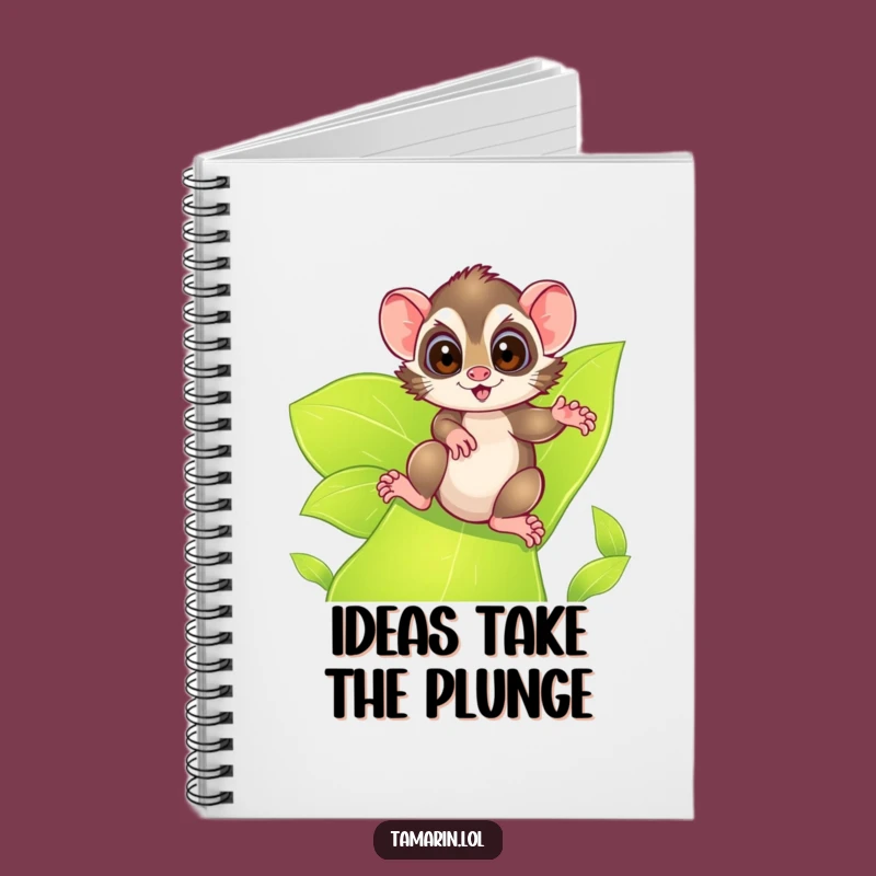 Funny Tamarin Leafy Slide Notebook: Jot Down Your Adventures!