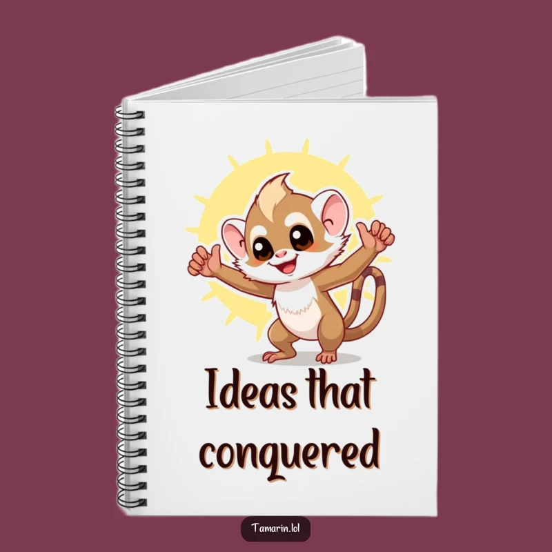 Funny Tamarin Triumph Notebook: Jot Down Your Victories with this Hilarious Monkey Journal