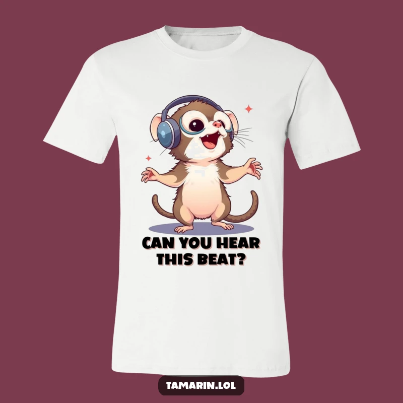 Funny Tamarin Dancer T-Shirt: Groovy Monkey Tee, Ideal Funny Gift