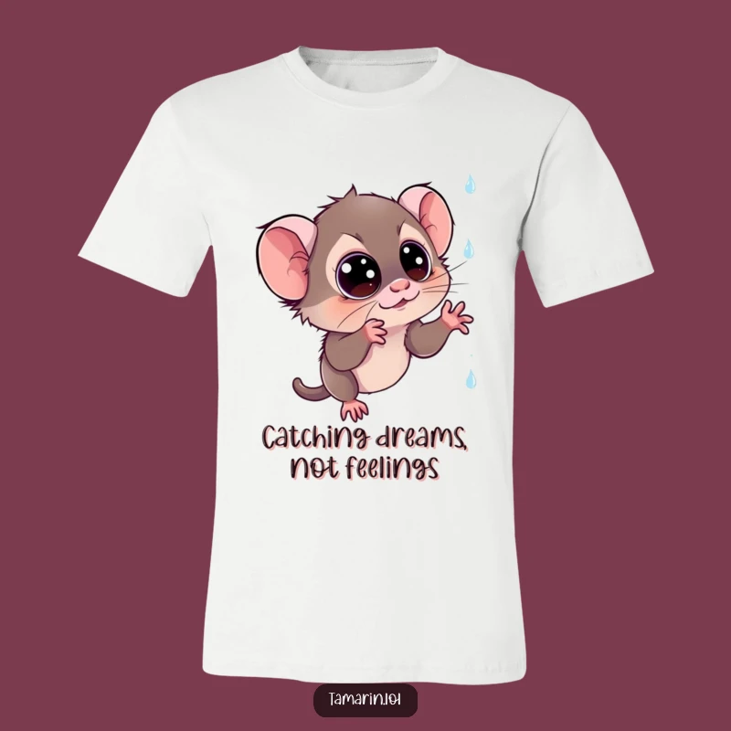 Funny Tamarin Sparkly Rain T-Shirt: Enchanted Monkey Tee, Ideal Funny Gift