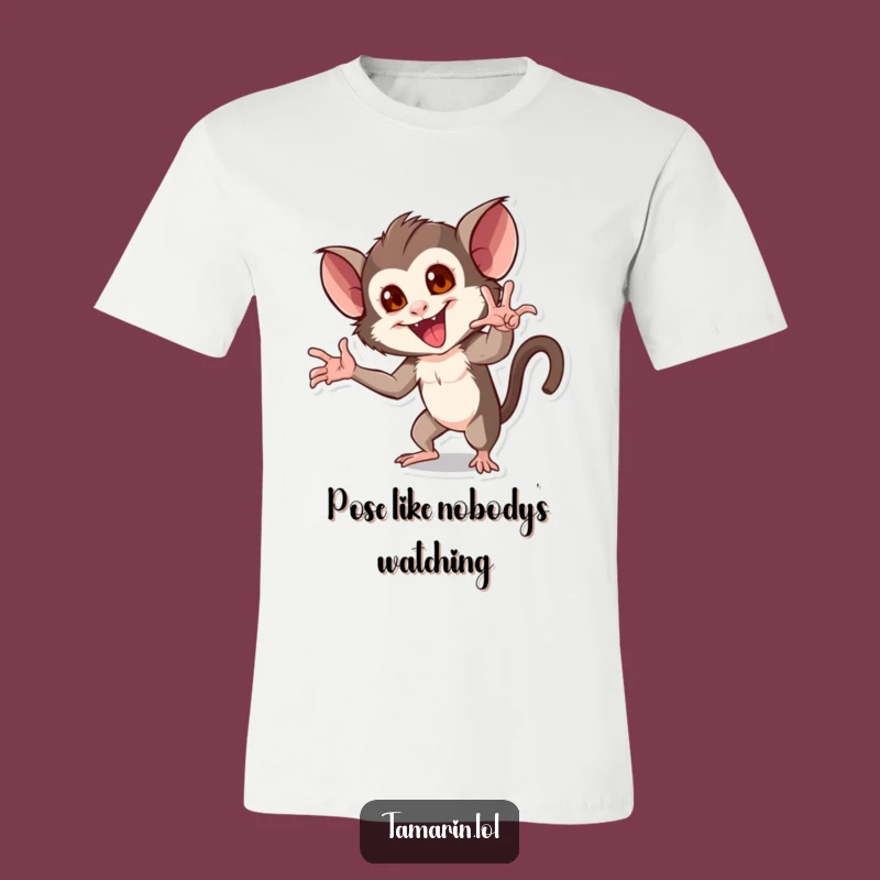 Funny Dramatic Tamarin T-Shirt: Showstopper Style, Great Funny Gift for Stars!
