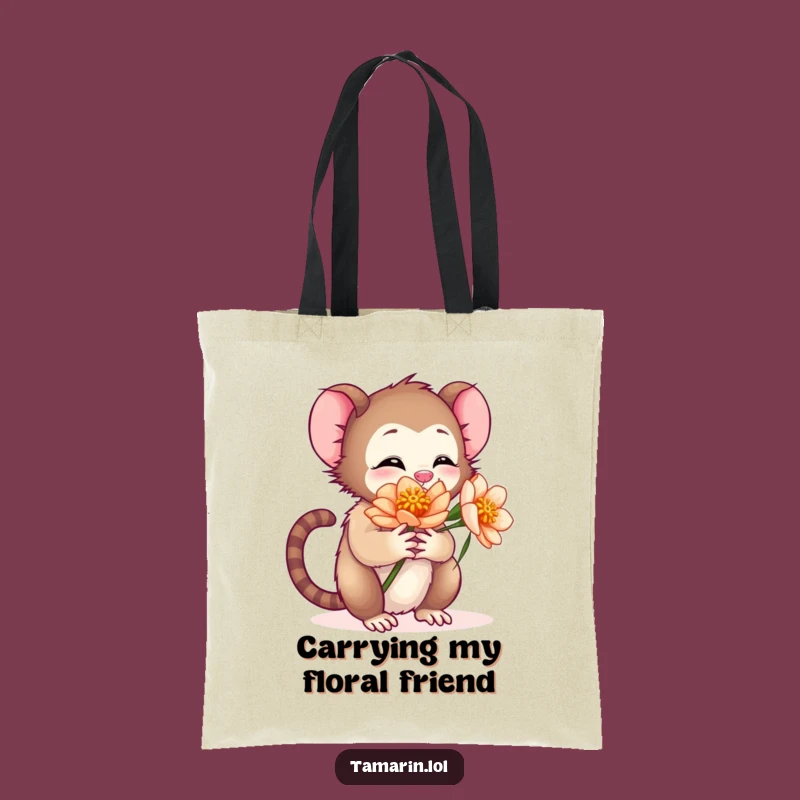 Funny Tamarin Nature Tote Bag: Carry Your Love - Eco-Friendly Gift!